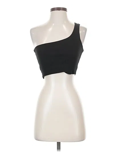 Pre-owned Shein Tank Top Black One Shoulder Neckline Tops