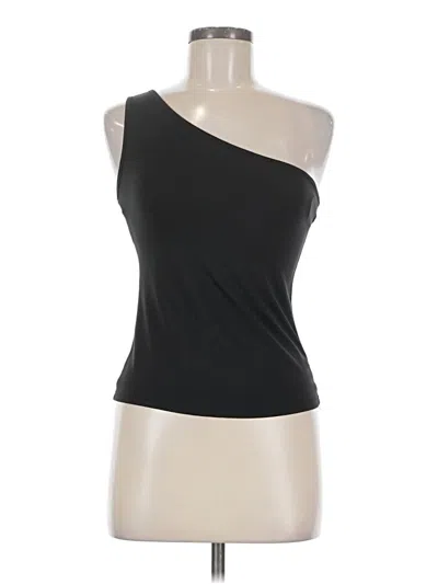 Pre-owned Shein Tank Top Black One Shoulder Neckline Tops