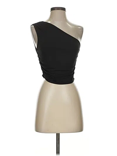 Pre-owned Shein Tank Top Black One Shoulder Neckline Tops