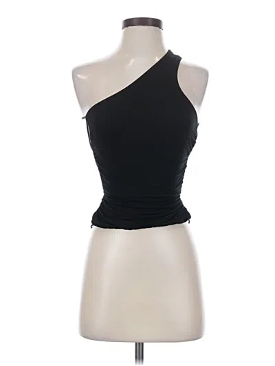 Pre-owned Shein Tank Top Black One Shoulder Neckline Tops