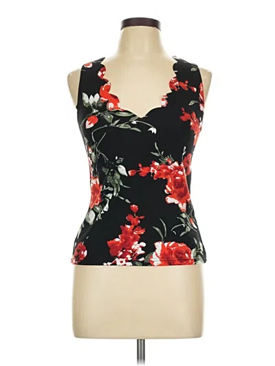 Pre-owned Shein Tank Top Black Plunge Neckline Tops