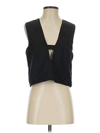 Pre-owned Shein Tank Top Black Plunge Neckline Tops