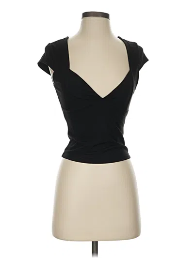 Pre-owned Shein Tank Top Black Plunge Neckline Tops