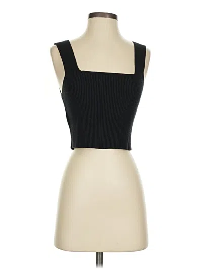 Pre-owned Shein Tank Top Black Strapless Neckline Tops