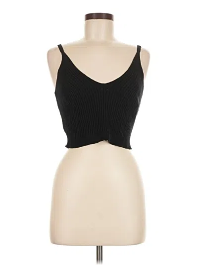 Pre-owned Shein Tank Top Black Strapless Neckline Tops
