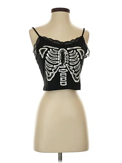Pre-owned Shein Tank Top Black Strapless Neckline Tops