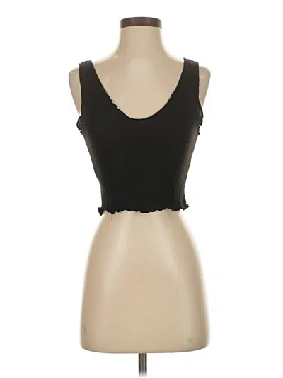 Pre-owned Shein Tank Top Black Strapless Neckline Tops