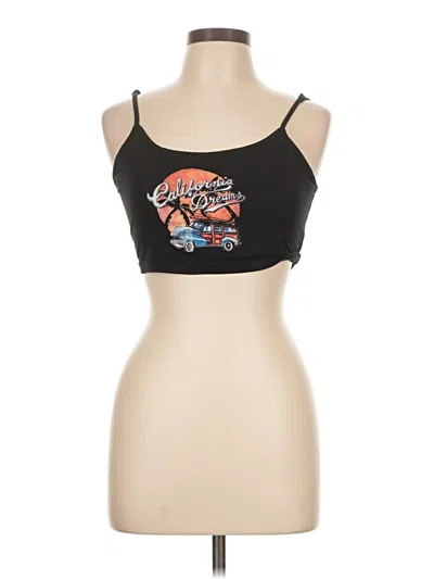 Pre-owned Shein Tank Top Black Strapless Neckline Tops