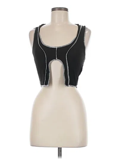 Pre-owned Shein Tank Top Black Strapless Neckline Tops