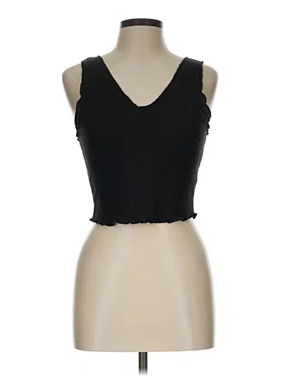 Pre-owned Shein Tank Top Black Strapless Neckline Tops