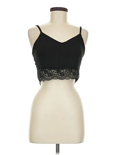 Pre-owned Shein Tank Top Black Strapless Neckline Tops