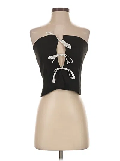 Pre-owned Shein Tank Top Black Strapless Neckline Tops