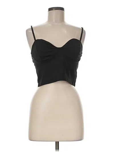 Pre-owned Shein Tank Top Black Strapless Neckline Tops