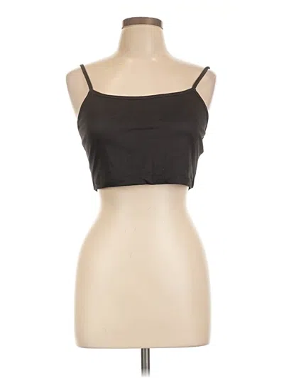 Pre-owned Shein Tank Top Black Strapless Neckline Tops