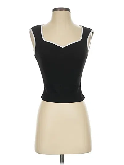 Pre-owned Shein Tank Top Black Strapless Neckline Tops