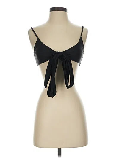 Pre-owned Shein Tank Top Black Strapless Neckline Tops
