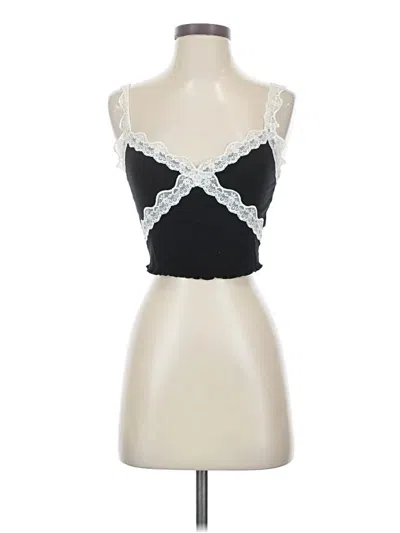 Pre-owned Shein Tank Top Black Sweetheart Neckline Tops
