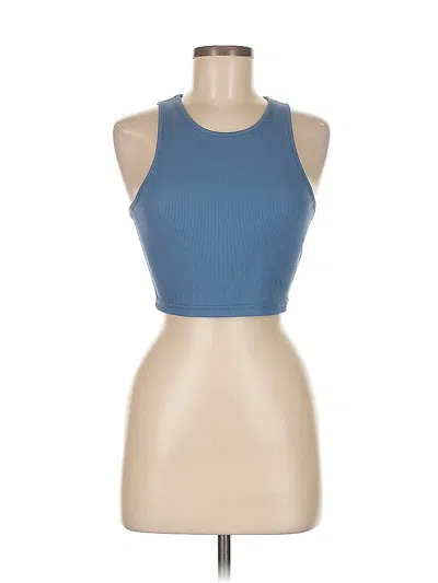 Pre-owned Shein Tank Top Blue Halter Neckline Tops