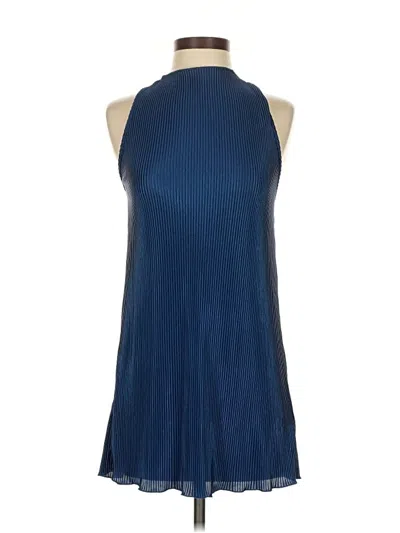 Pre-owned Shein Tank Top Blue Halter Neckline Tops