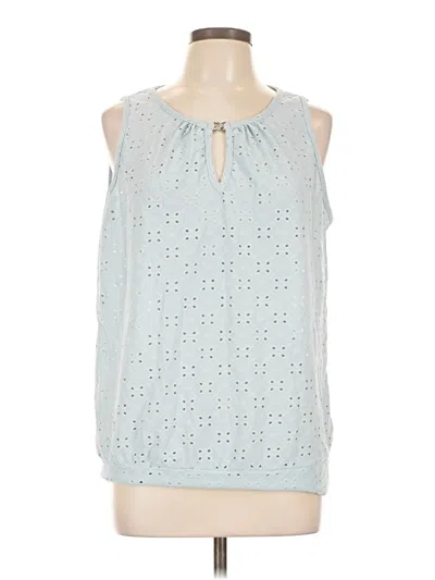 Pre-owned Shein Tank Top Blue Halter Neckline Tops