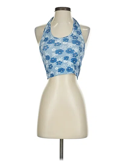 Pre-owned Shein Tank Top Blue Halter Neckline Tops