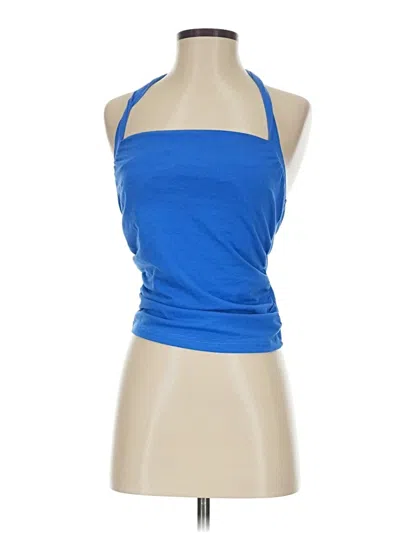 Pre-owned Shein Tank Top Blue Halter Neckline Tops