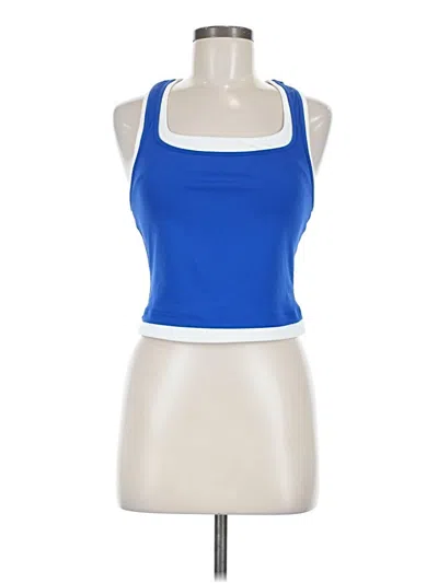 Pre-owned Shein Tank Top Blue Halter Neckline Tops