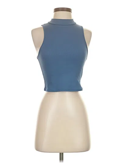 Pre-owned Shein Tank Top Blue Halter Neckline Tops