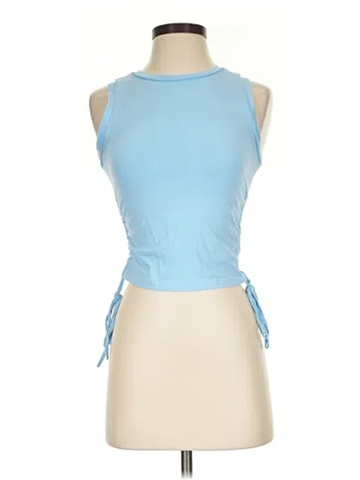 Pre-owned Shein Tank Top Blue Halter Neckline Tops