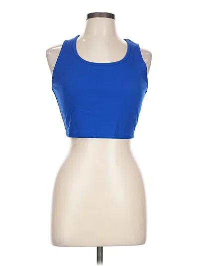 Pre-owned Shein Tank Top Blue Halter Neckline Tops