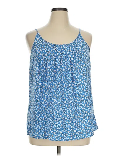 Pre-owned Shein Tank Top Blue Halter Neckline Tops