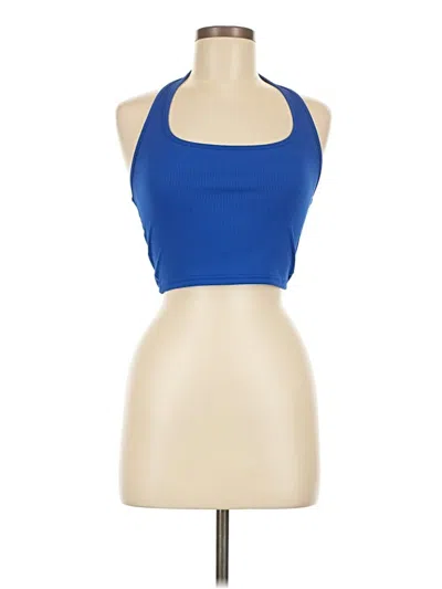Pre-owned Shein Tank Top Blue Halter Neckline Tops