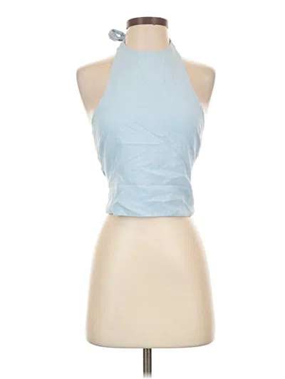 Pre-owned Shein Tank Top Blue Halter Neckline Tops