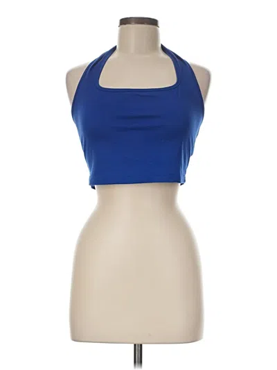 Pre-owned Shein Tank Top Blue Halter Neckline Tops