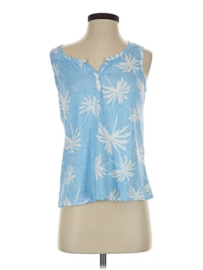 Pre-owned Shein Tank Top Blue Plunge Neckline Tops