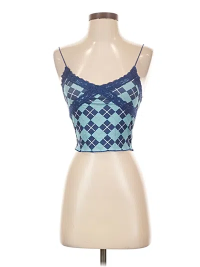Pre-owned Shein Tank Top Blue Square Neckline Tops