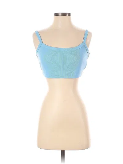 Pre-owned Shein Tank Top Blue Strapless Neckline Tops