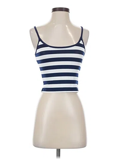 Pre-owned Shein Tank Top Blue Strapless Neckline Tops