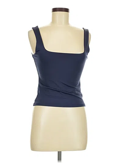 Pre-owned Shein Tank Top Blue Strapless Neckline Tops
