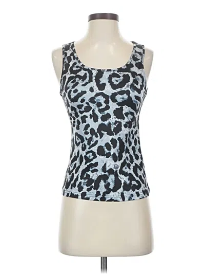 Pre-owned Shein Tank Top Blue Strapless Neckline Tops