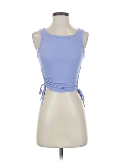 Pre-owned Shein Tank Top Blue Strapless Neckline Tops