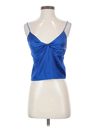 Pre-owned Shein Tank Top Blue Strapless Neckline Tops