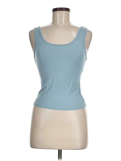 Pre-owned Shein Tank Top Blue Strapless Neckline Tops
