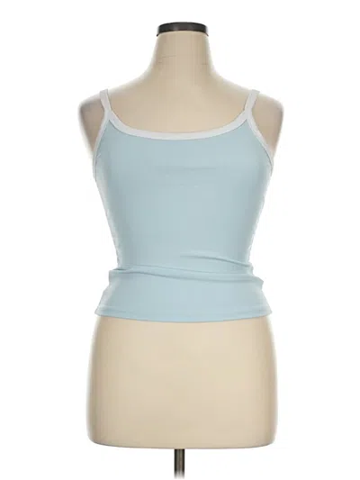 Pre-owned Shein Tank Top Blue Strapless Neckline Tops