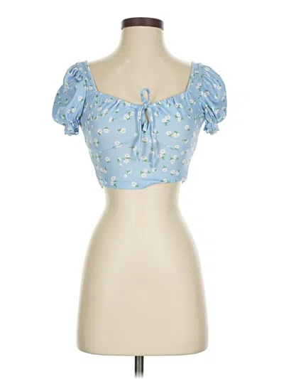 Pre-owned Shein Tank Top Blue Sweetheart Neckline Tops