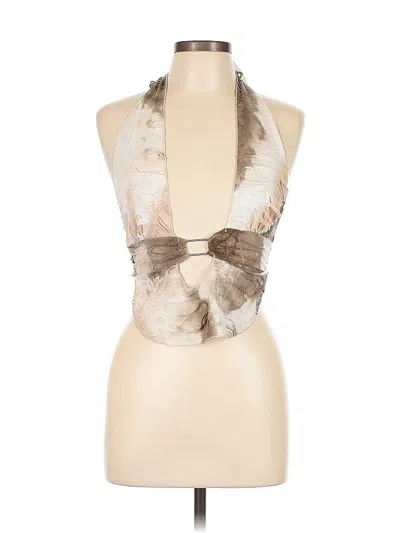 Pre-owned Shein Tank Top Brown Halter Neckline Tops