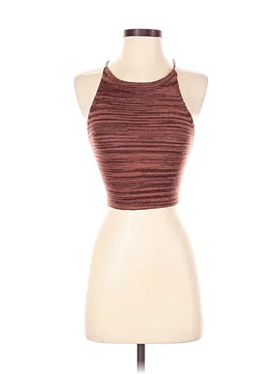 Pre-owned Shein Tank Top Brown Halter Neckline Tops