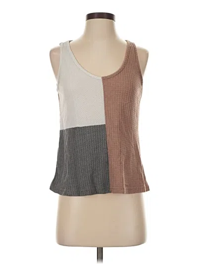 Pre-owned Shein Tank Top Brown Halter Neckline Tops