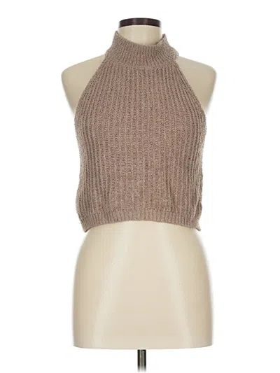 Pre-owned Shein Tank Top Brown Halter Neckline Tops