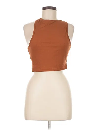 Pre-owned Shein Tank Top Brown Halter Neckline Tops